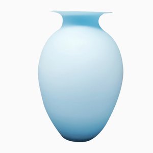 Italienische Blaue Vase aus Murano Glas von Ca Dei Vetrai, 1970er