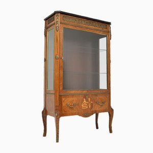 Swedish Inlaid Marquetry Display Cabinet, 1920s