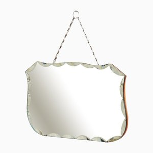 Espejo rectangular biselado, años 50