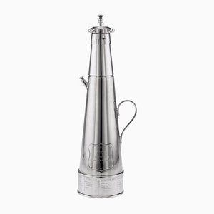 The Thirst Extinguisher Silver Plated Cocktail Shaker from Asprey & Co, 1930s