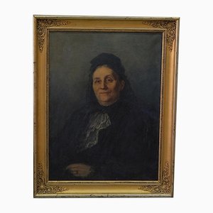 Portrait of Woman, 1915, Oil on Canvas, Framed