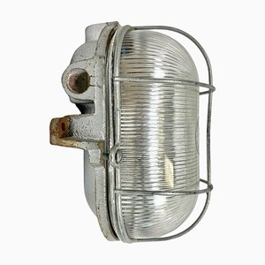 Französische industrielle Wandlampe aus Gusseisen von Electro Fonte, Paris, 1960er