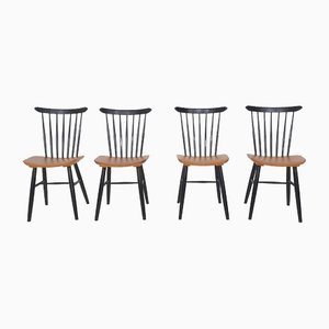 Spindle Back Chairs from Pastoe, the Netherlands, 1960s, Set of 4