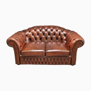 Vintage English Chesterfield 2-Seater Club Sofa
