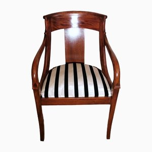 Antique French Napoleon III Style Master Fabric Dedar Chair, 1870