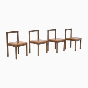 Wooden Chairs by Vittorio Introini for Sormani, 1950, Set of 4