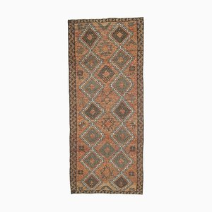 Vintage Turkish Handmade Wool Hallway Rug