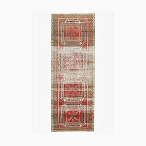 Turkish Distressed Red, Beige & Brown Farmhouse Decor Rug