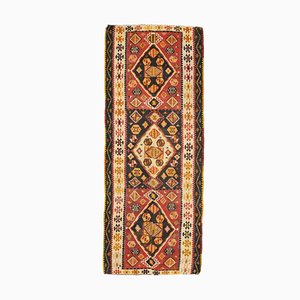 Turkish Handmade Area Heritage Decor Rug in Orange, Brown & Green Wool