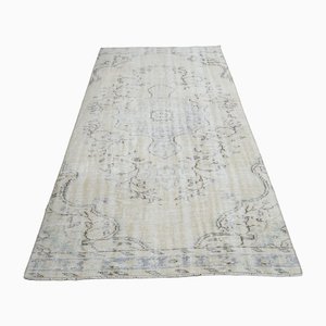 Tapis de Couloir Oushak Vintage en Laine, Turquie