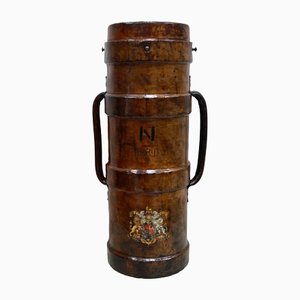 Antique Royal Canadian Dragoons Cordite Carrier in Leather, 1910s