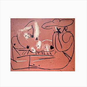 Pablo Picasso, The Couple, Original Linocut, 1962