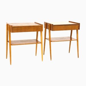 Teak Bedside Tables by Carlström, Sweden, 1960, Set of 2