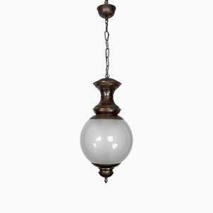 Lámpara colgante italiana Mid-Century moderna de Caccia Dominioni, años 50