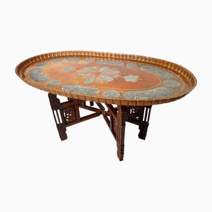 Islamic Ottoman with Copper Table Tray, 1950s