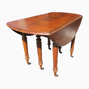 Large Extendable Dining Table in Walnut, 1900s