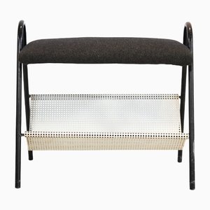 Vintage Footstool and Magazine Rack from Pilastro, 1960s