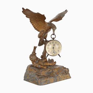 Horloge de Table Antique en Antimoine