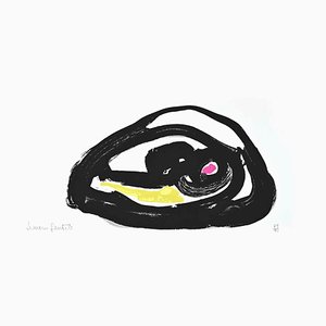 Simone Gentile, Abstract Composition, Original Lithograph, 1980s