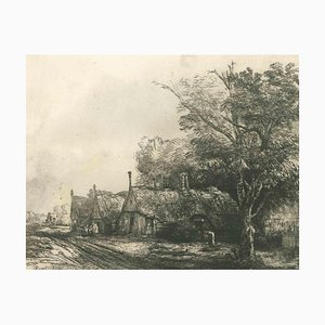 After Rembrandt, The Landscape, Etching, 19th Century