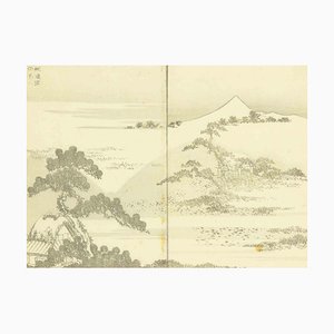 After Katsushika Hokusai, View of Mount Fuji Under the Snow, Woodcut, 1878