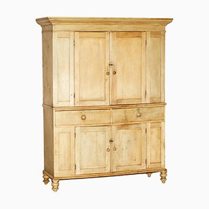 Credenza antica vittoriana in quercia, fine XIX secolo