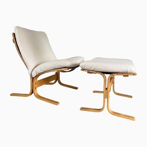 Siesta Relling Lounge Chair & Ottoman by Ingmar Relling, Set of 2