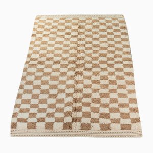 Tapis Berbère à Carreaux Café