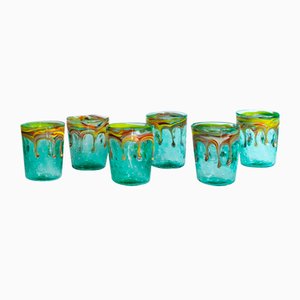Flirt Water Glasses in Murano Glass by Mariana Iskra, Set of 6