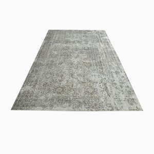 Turkish Floral Gray and Brown Area Rug