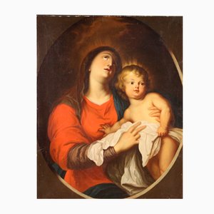 Madonna col bambino, 1870, olio su tela
