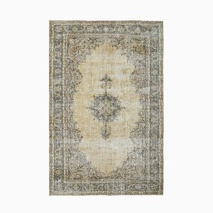 Tapis Vintage en Laine Orange et Verte