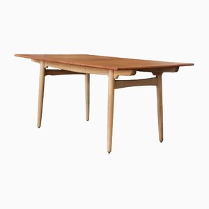 Danish AT 310 Dining Table in Teak and Oak by Hans J. Wegner for Andreas Tuck, 1950s