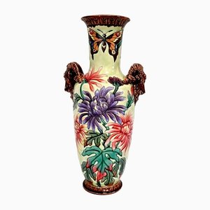 Vintage Colorful Ceramic Vase, 1930s