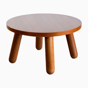 Oak Round Coffee Table from Otto Færge, Denmark, 1940s