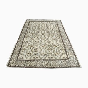 Weißer türkischer Vintage Teppich