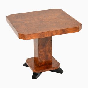 Art Deco Coffee Table in Burr and Elm, 1930s