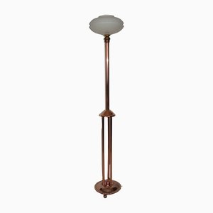 Art Deco Copper Floor Lamp, 1930s