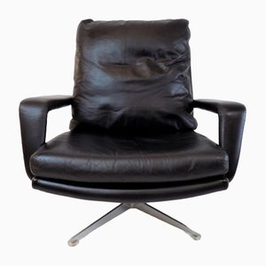 Leather Lounge Chair by Hans Kaufeld, 1960s