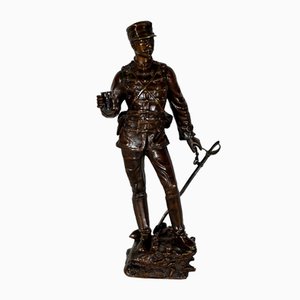 Charles Anfrie, On the Breach, Late 1800s, Bronze