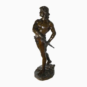Victorien Tournier, Abflug, spätes 19. Jahrhundert, Bronze