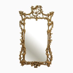 Specchio Regency in legno dorato, Spagna, anni '70