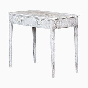 19th Century Swedish Dry Scraped Mahogany Side Table