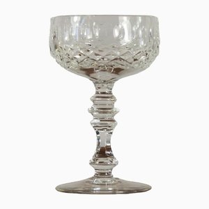 Champagne Glasses in Crystal, Set of 6