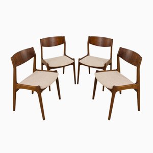 Rosewood Dining Chairs by P.E. Jorgensen, 1960s, Set of 4