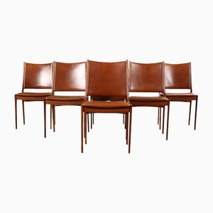 Dänische Vintage Esszimmerstühle aus Teak von Johannes Andersen für Uldum Møbelfabrik, 6er Set