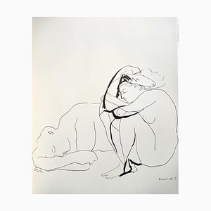 Lithographie Pablo Picasso, Deux Nus, 1962