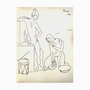 Lithographie Pablo Picasso, Baignoire pour Bébé, 1962