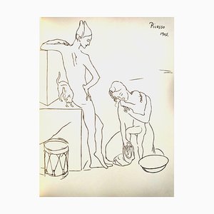 Pablo Picasso, Baby Bath, Lithograph, 1962