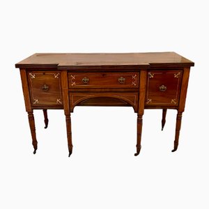Antique Regency Brass and Mahogany Breakfront Sideboard, 1815